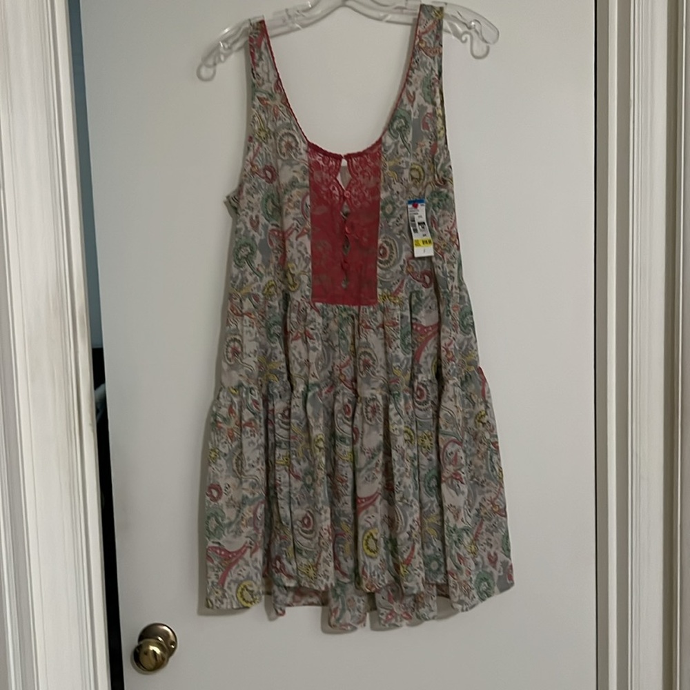 FLOUR WOOD WOMEN'S SLEEVELESS MULTI COLORED BOHEMIAN DRESS SIZE M~ NWT!